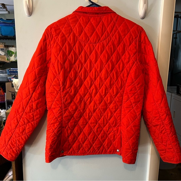 Land’s End orange jacket size M petite (10-12) - Picture 2 of 6